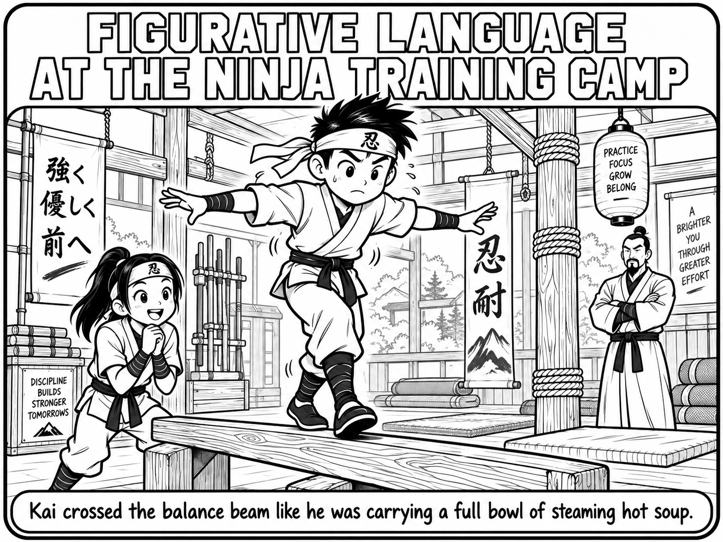 Figurative Language Activity | At the Ninja Training Camp... preview