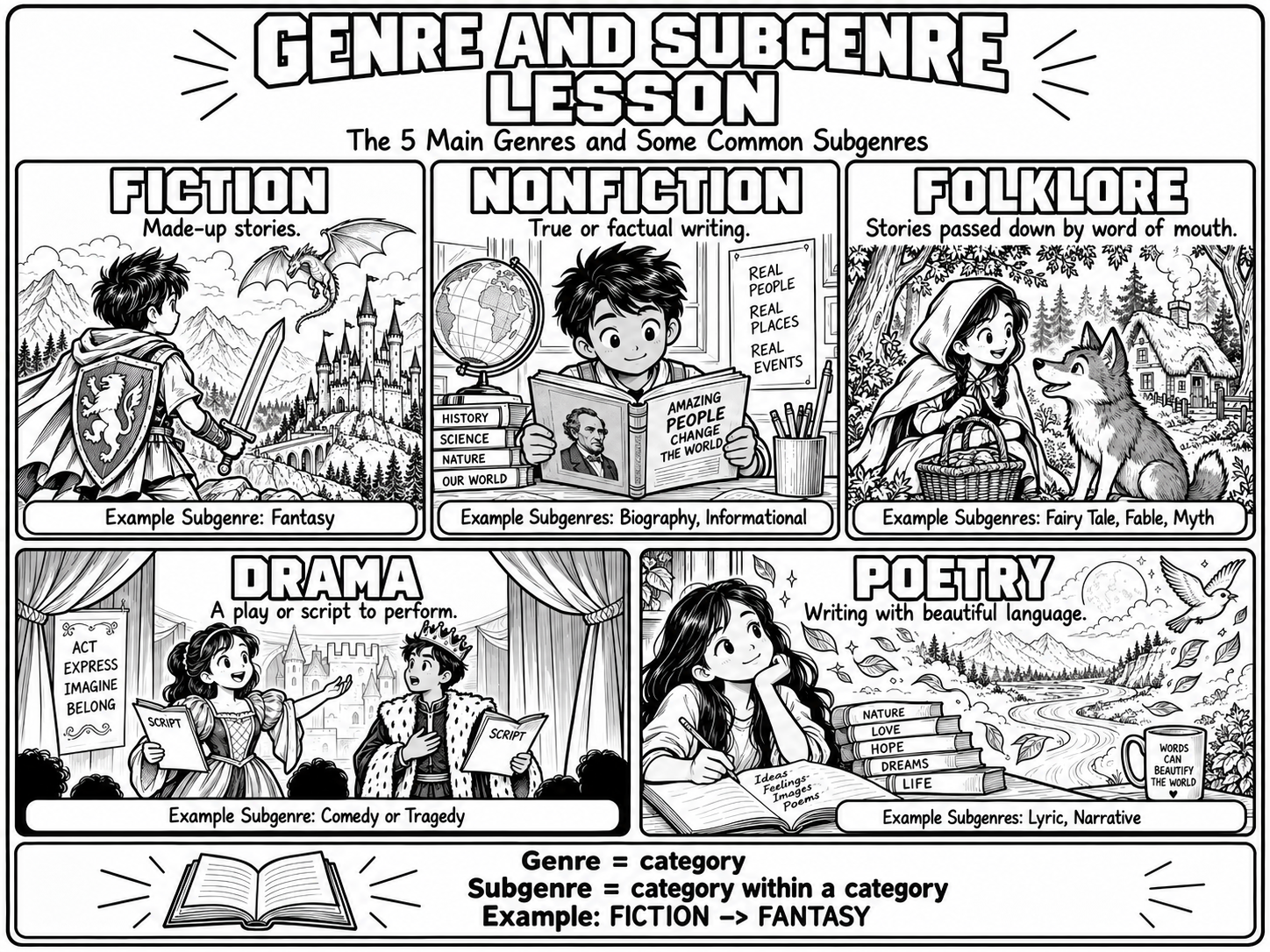 Genre and Subgenre Lesson preview