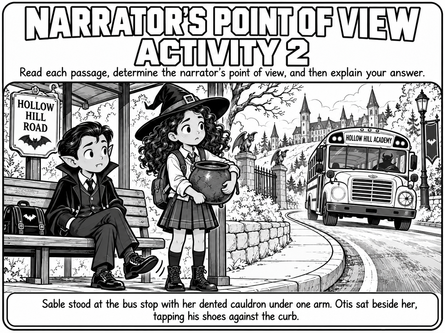 Narrator's Point of View Activity 2 preview